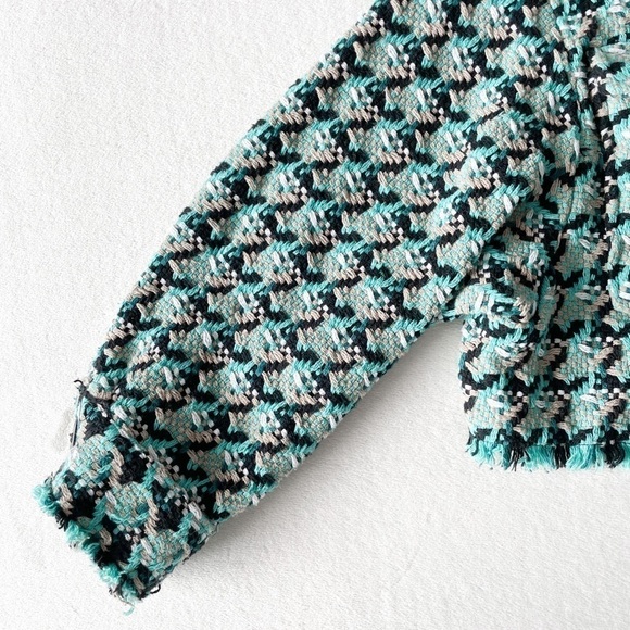 ZARA Crop Tweed Shacket - Picture 10 of 12